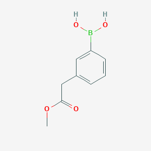 molecular formula C9H11BO4 B151342 3-(2-Methoxy-2-oxoethyl)phenylboronic acid CAS No. 643094-11-5