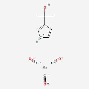 molecular formula C11H11MnO4- B1513432 Hydroxyisopropylcyclopentadienylmangane& CAS No. 33086-66-7