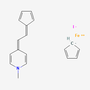 molecular formula C18H18FeIN B1513433 Trans-4-[2-(1-ferrocenyl)vinyl]-1-methylpyridinium iodide CAS No. 33197-77-2