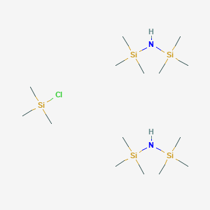 molecular formula C15H47ClN2Si5 B1513440 Chloro(trimethyl)silane;[dimethyl-(trimethylsilylamino)silyl]methane CAS No. 318974-69-5