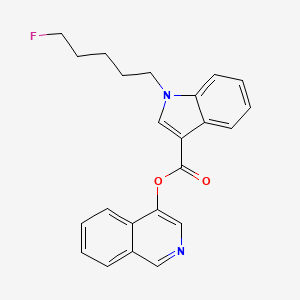 molecular formula C23H21FN2O2 B15134479 isoquinolin-4-yl1-(5-fluoropentyl)-1H-indole-3-carboxylate 