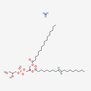 molecular formula C40H80NO10P B1513454 Azane;[(2R)-1-[2,3-dihydroxypropoxy(hydroxy)phosphoryl]oxy-3-hexadecanoyloxypropan-2-yl] (E)-octadec-9-enoate CAS No. 267228-70-6