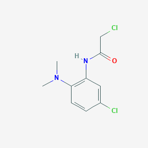 molecular formula C10H12Cl2N2O B15134560 2-chloro-N-[5-chloro-2-(dimethylamino)phenyl]acetamide 