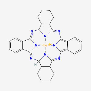 molecular formula C32H30FeN8 B15134609 iron(4+);(1Z,11Z,20Z,28Z)-2,11,20,29-tetraza-37,38,39,40-tetrazanidanonacyclo[28.6.1.13,10.112,19.121,28.04,9.013,18.022,27.031,36]tetraconta-1,3,5,7,9,11,20,22,24,26,28-undecaene 
