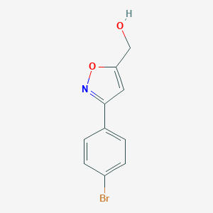molecular formula C10H8BrNO2 B151348 (3-(4-溴苯基)异恶唑-5-基)甲醇 CAS No. 206055-91-6