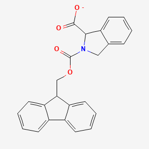 molecular formula C24H18NO4- B15134842 Fmoc-1,3-dihydro-2h-isoindole-2-carboxylic acid 
