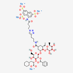 molecular formula C56H71N5Na4O25S3 B15134959 P-selectin antagonist 1 