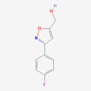 molecular formula C10H8FNO2 B151351 (3-(4-Fluorophenyl)isoxazol-5-yl)methanol CAS No. 206055-89-2