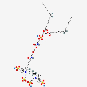 molecular formula C82H127N4Na4O24PS4 B15135229 DOPE-PEG-Fluor 647,MW 2000 