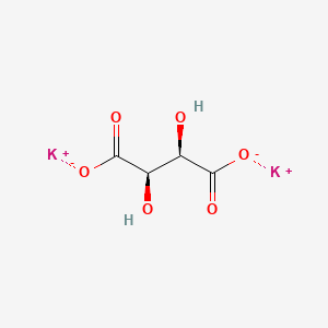 molecular formula C4H4K2O6 B15135473 Potassium L-tartaric acid 