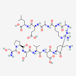 molecular formula C49H85N15O18 B15135542 SMCY peptide 