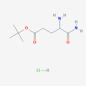 molecular formula C9H19ClN2O3 B1513557 tert-butyl 4,5-diamino-5-oxopentanoate;hydrochloride 