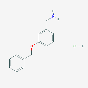 molecular formula C14H16ClNO B151357 (3-(Benzyloxy)phenyl)methanamine hydrochloride CAS No. 104566-41-8
