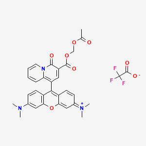 molecular formula C32H28F3N3O8 B15135756 KMG-301AM TFA 