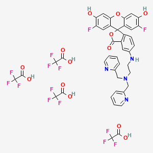 molecular formula C42H30F14N4O13 B15135901 ZnAF-1F tetraTFA 