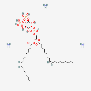 molecular formula C45H94N3O19P3 B15135913 PI(3,4)P2 (18:1) (ammonium salt) 