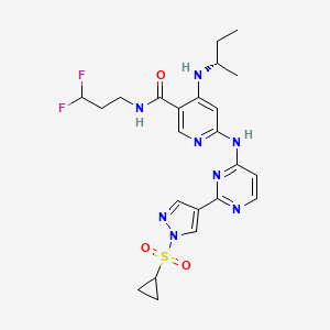 molecular formula C23H28F2N8O3S B15135920 Egfr-IN-95 