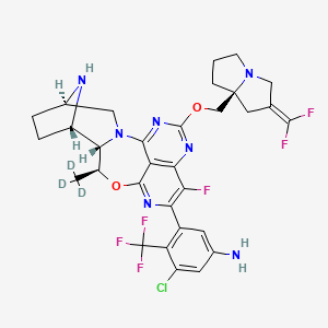 molecular formula C31H30ClF6N7O2 B15135942 KRASG12D-IN-3-d3 