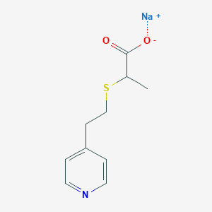 molecular formula C10H12NNaO2S B015136 S-[2-(4-Pyridyl)ethyl]Thiolactic Acid, Sodium Salt CAS No. 1024357-58-1