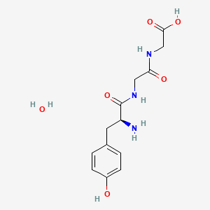 molecular formula C13H19N3O6 B1513600 L-Tyrosyl-L-glycyl glycine monohydrate 
