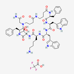 molecular formula C62H75F3N12O12 B15136029 Veldoreotide TFA 