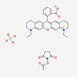 molecular formula C36H38ClN3O11 B15136079 Atto 565 NHS ester 