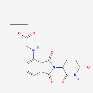 molecular formula C19H21N3O6 B15136094 Thalidomide-NH-CH2-COO(t-Bu) 