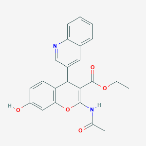 molecular formula C23H20N2O5 B15136100 HFI-437 