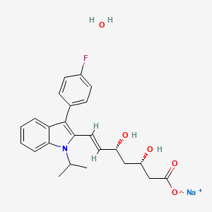 molecular formula C24H27FNNaO5 B15136119 Fluvastatin sodium monohydrate CAS No. 201541-53-9