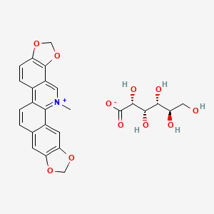 molecular formula C26H25NO11 B15136127 Sanguinarine (gluconate) 