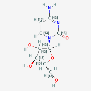 molecular formula C9H13N3O5 B15136145 Cytidine-13C9 