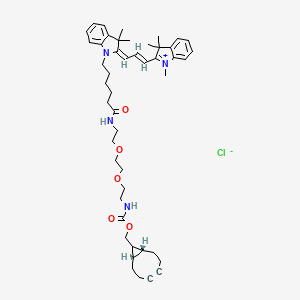 molecular formula C47H63ClN4O5 B15136167 Cy3-PEG2-endo-BCN 