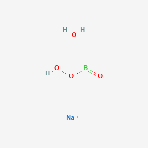 molecular formula BH3NaO4+ B15136201 Sodium;hydroperoxy(oxo)borane;hydrate 
