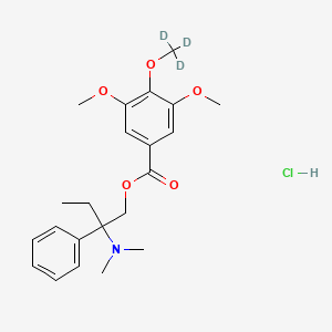 molecular formula C22H30ClNO5 B15136417 Trimebutine-d3 (hydrochloride) 