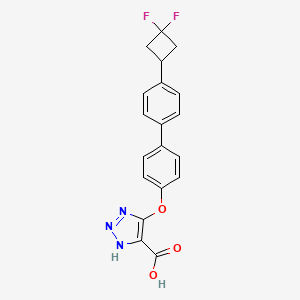 molecular formula C19H15F2N3O3 B15136464 Vamagloxistat CAS No. 2408241-62-1
