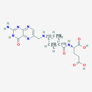 5-Methyltetrahydrofolic acid-13C6