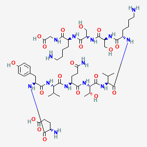 molecular formula C53H88N14O19 B15136576 H-Glu-Tyr-Val-Gln-Thr-Val-Lys-Ser-Ser-Lys-Gly-OH 