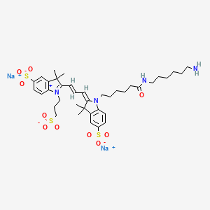 molecular formula C38H52N4Na2O10S3 B15136618 Trisulfo-Cy3 amine (disodium) 