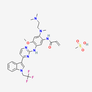 molecular formula C30H36F3N7O5S B15136636 Befotertinib mesylate CAS No. 2226167-02-6