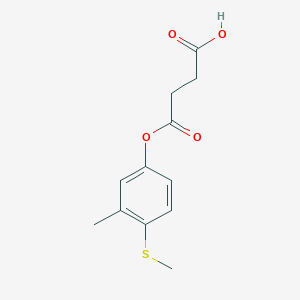 molecular formula C12H14O4S B15136685 Methylthiomcresol-succinaldehydic acid 
