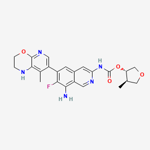 molecular formula C23H24FN5O4 B15136690 (3S,4R)-GNE-6893 