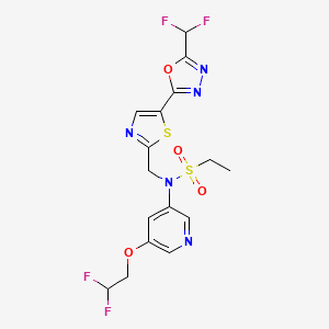 molecular formula C16H15F4N5O4S2 B15136695 HDAC6-IN-39 