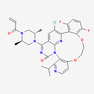 molecular formula C32H31ClF2N6O4 B15136767 Calderasib 