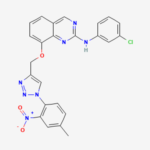 molecular formula C24H18ClN7O3 B15136889 DB18 