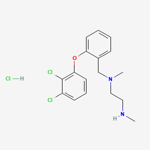 molecular formula C17H21Cl3N2O B15136894 N'-[[2-(2,3-dichlorophenoxy)phenyl]methyl]-N,N'-dimethylethane-1,2-diamine;hydrochloride 