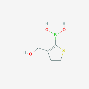 molecular formula C5H7BO3S B151369 (3-(Hydroxymethyl)thiophen-2-yl)boronic acid CAS No. 222840-73-5