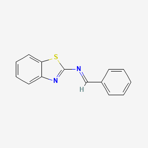 molecular formula C14H10N2S B15136968 Benzothiazol-2-yl-benzylidene-amine 