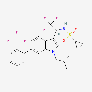 molecular formula C24H24F6N2O2S B15137125 SR-29065 