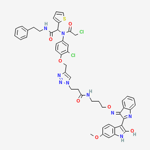 molecular formula C48H45Cl2N9O7S B15137134 Gpx4/cdk-IN-1 