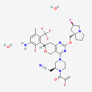 molecular formula C32H39F6N7O5 B15137383 KRAS G12C inhibitor 59 